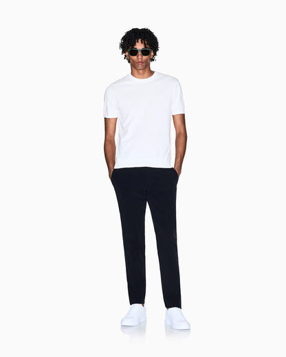 Cotton crew neck t-shirt with embroidered logo Essential