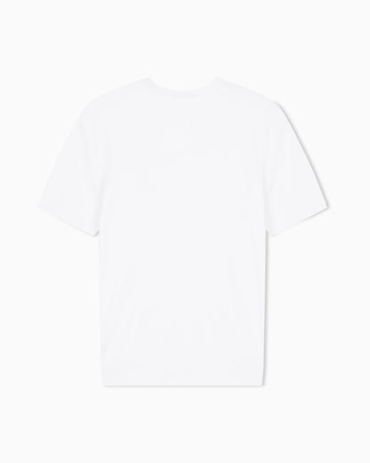 Cotton crew neck t-shirt with embroidered logo Essential