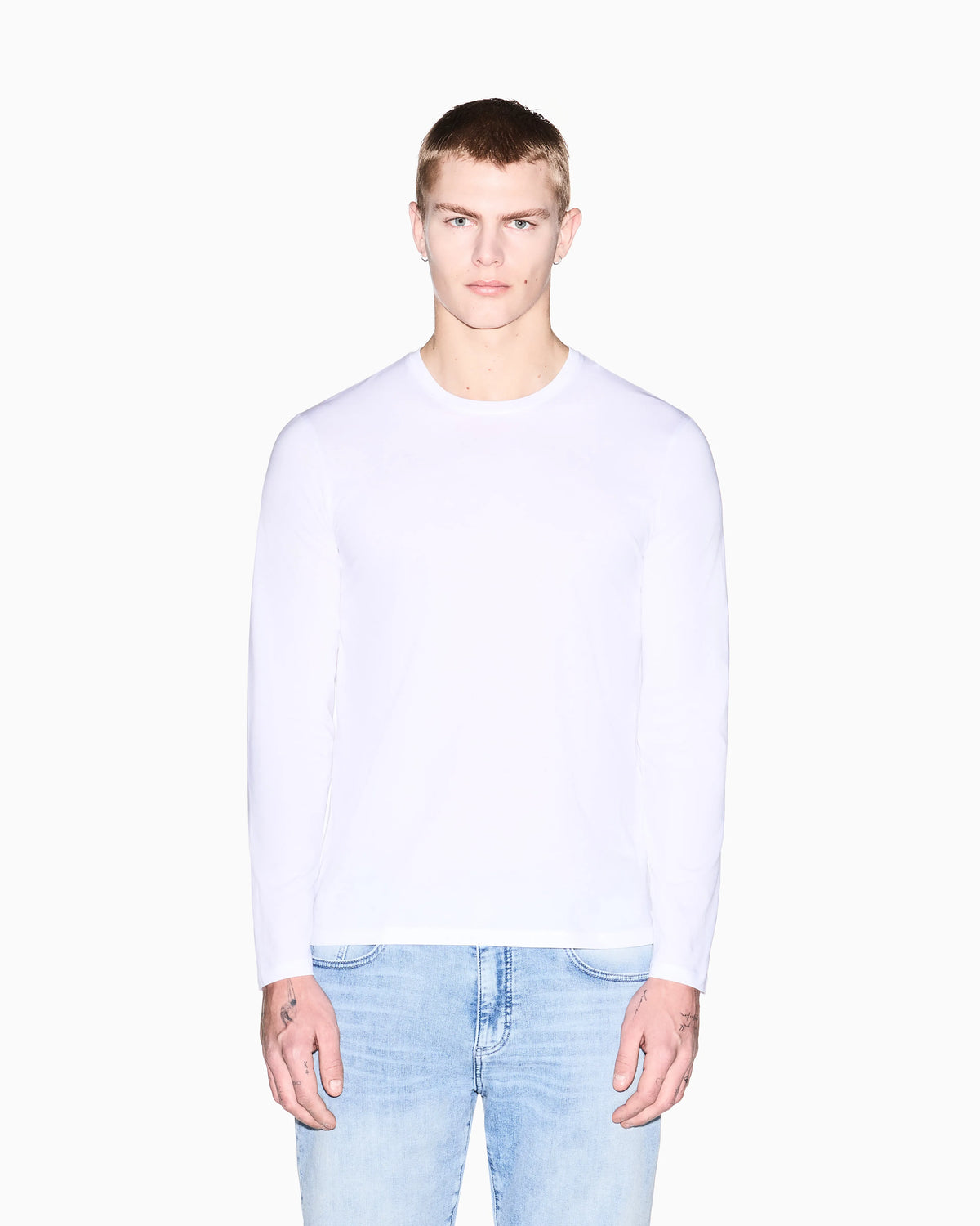 Long-sleeve t-shirt in Pima cotton jersey Essential