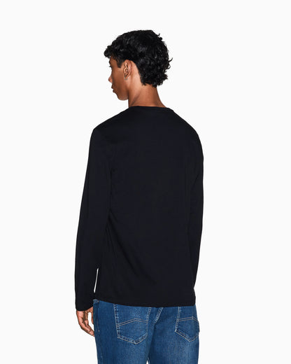 Long-sleeve t-shirt in Pima cotton jersey Essential