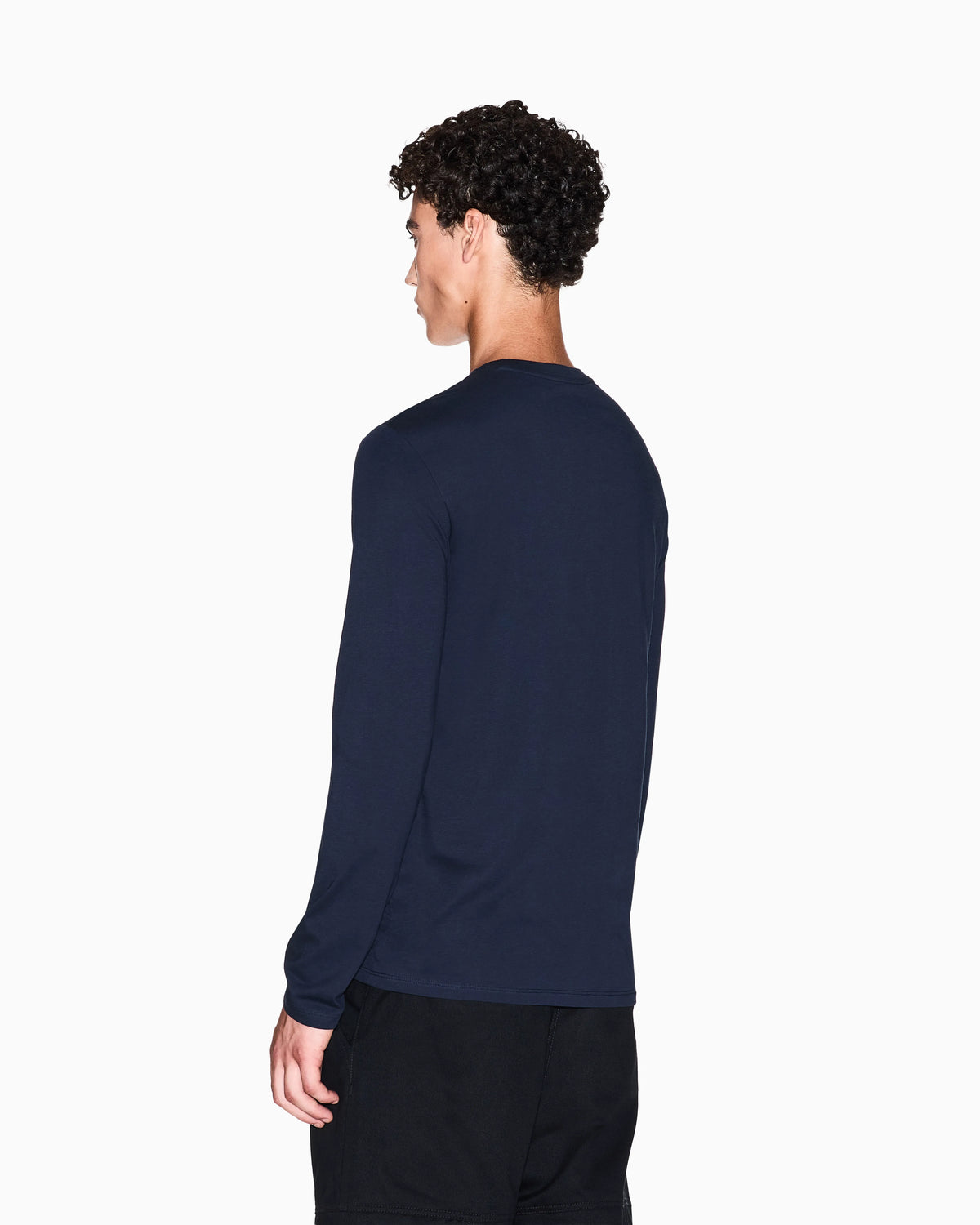 Long-sleeve t-shirt in Pima cotton jersey Essential