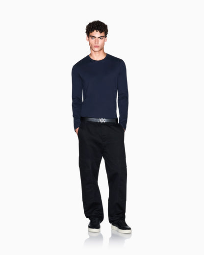 Long-sleeve t-shirt in Pima cotton jersey Essential