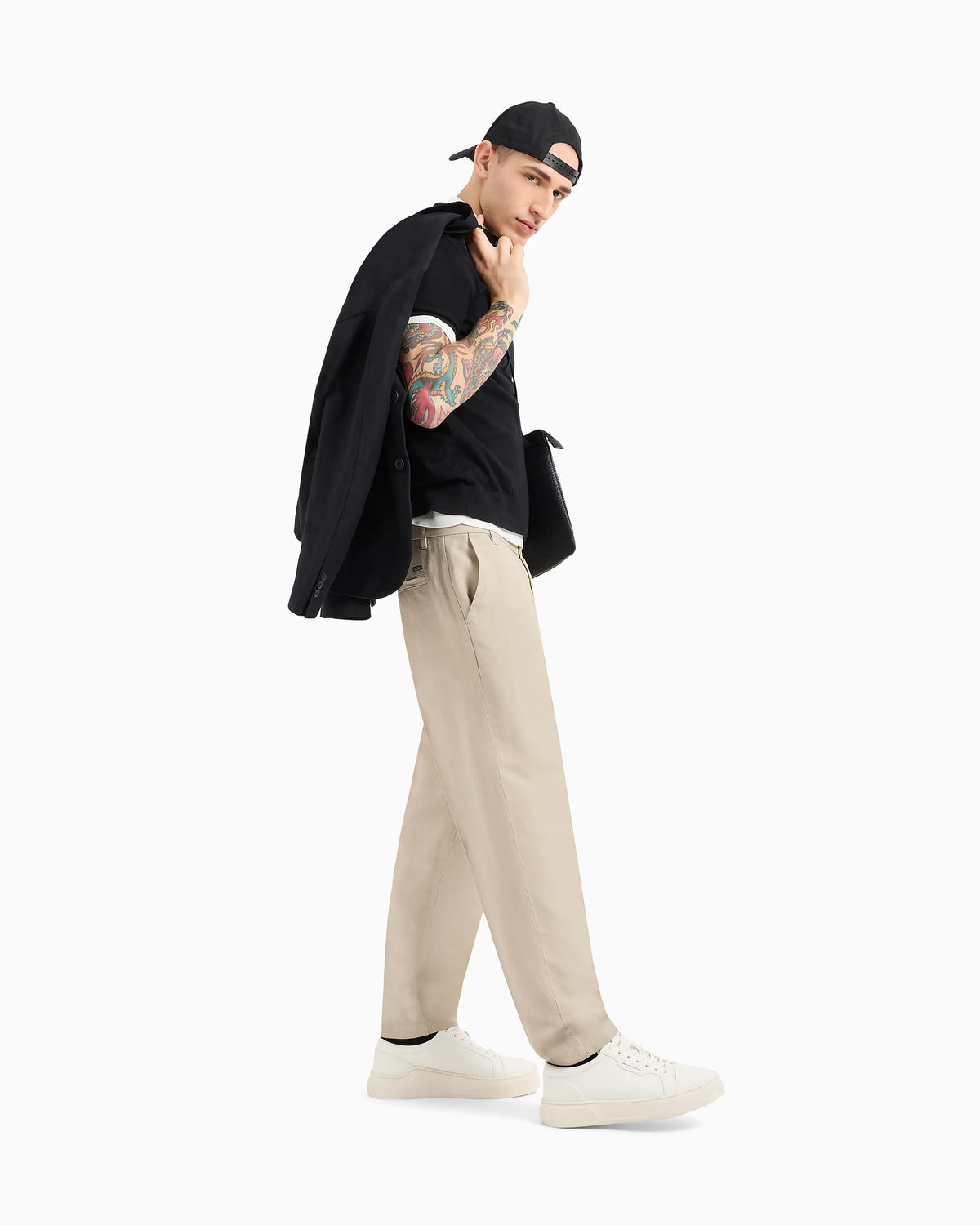Poplin chino trousers