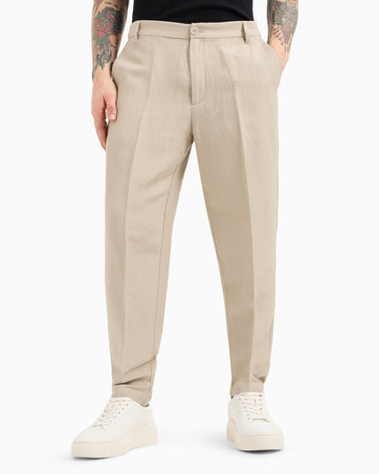 Poplin chino trousers