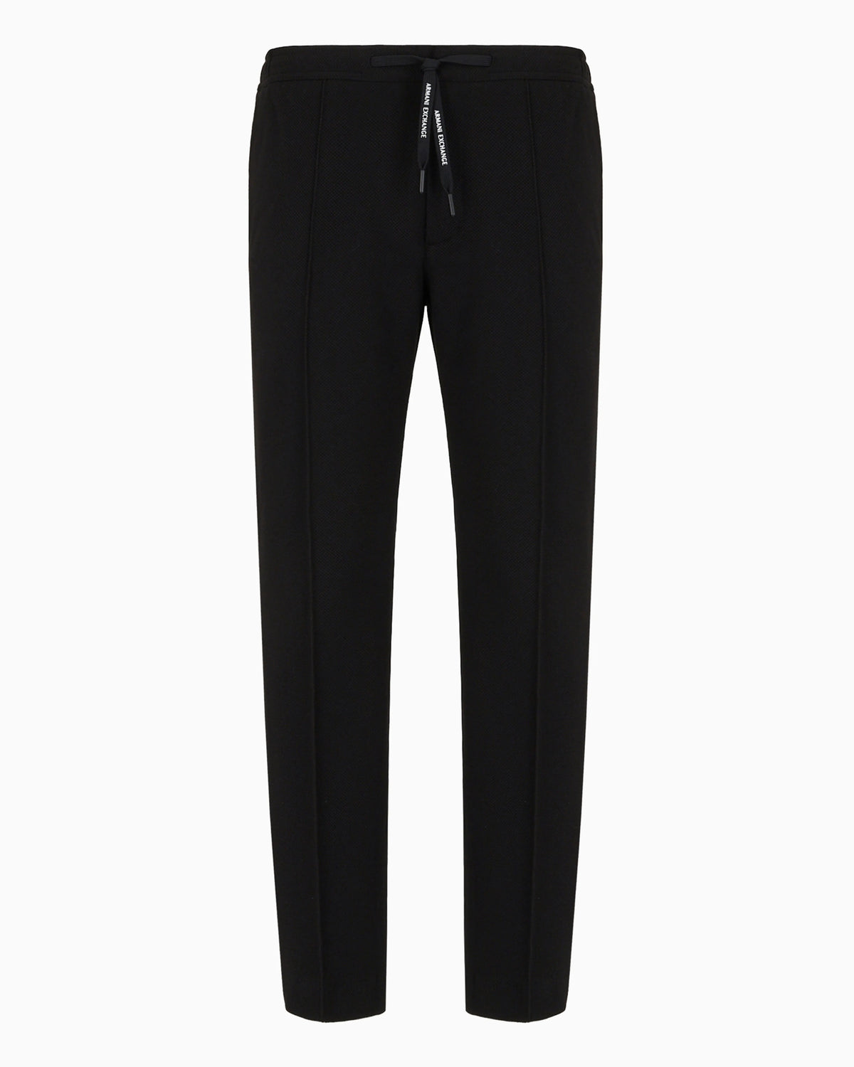 Straight fit trousers in textured fabric