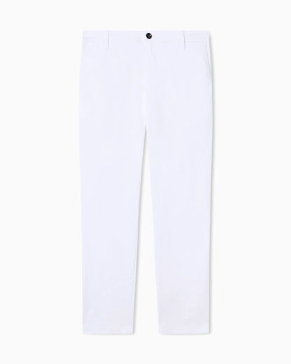 Slim fit chinos in stretch cotton