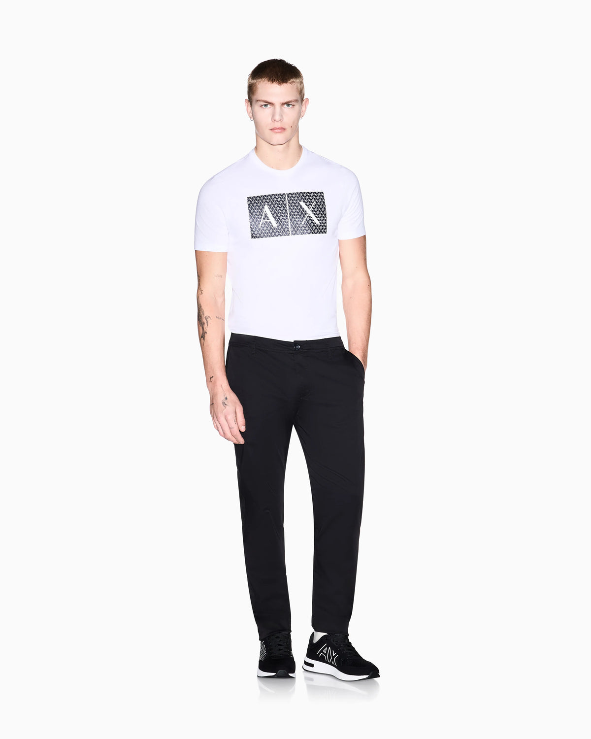 Slim fit chinos in stretch cotton