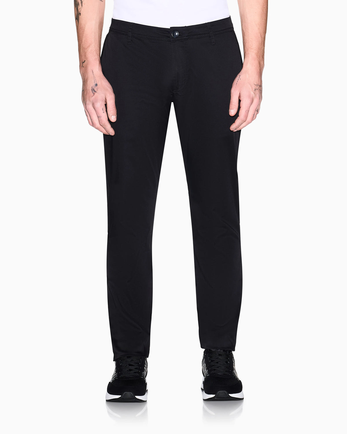 Slim fit chinos in stretch cotton