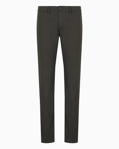 Slim fit chinos in stretch cotton
