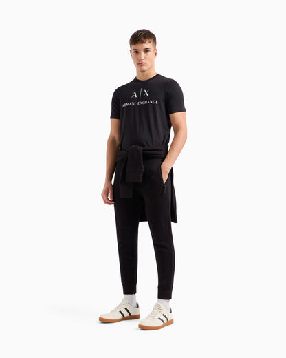 Soft yarn jogger pants with logo