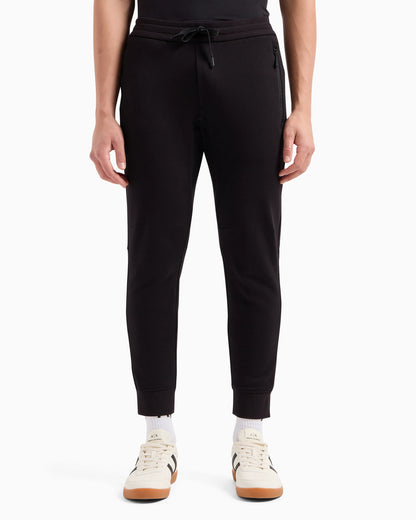 Soft yarn jogger pants with logo