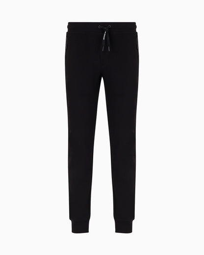 Soft yarn jogger pants with logo