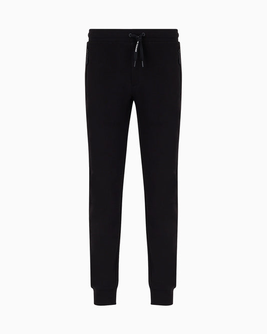 Soft yarn jogger pants with logo