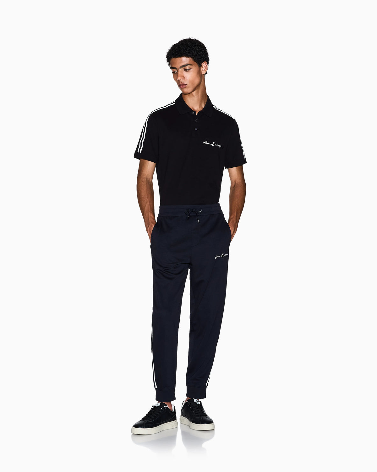 Logo joggers in stretch viscose
