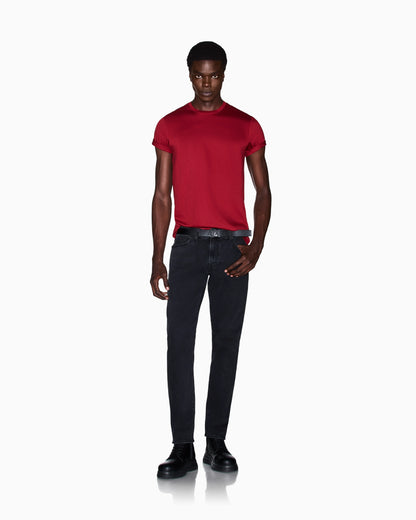 slim fit t-shirt in Pima cotton jersey