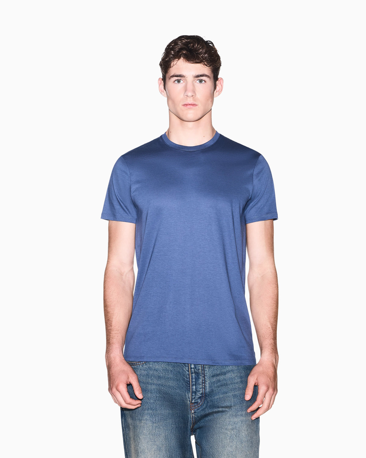 slim fit t-shirt in Pima cotton jersey