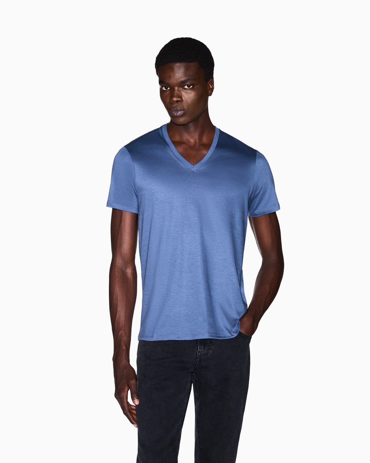 slim-fit T-shirt Essential pima cotton jersey