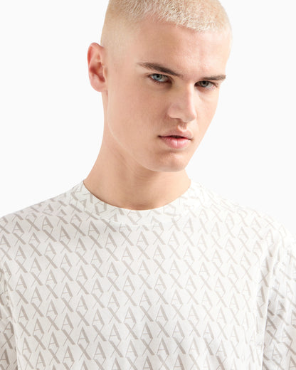 Long sleeve T-shirt with logo prints