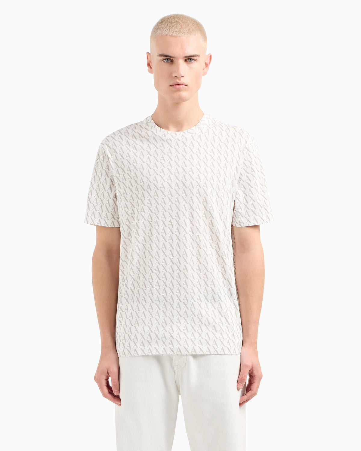 Long sleeve T-shirt with logo prints