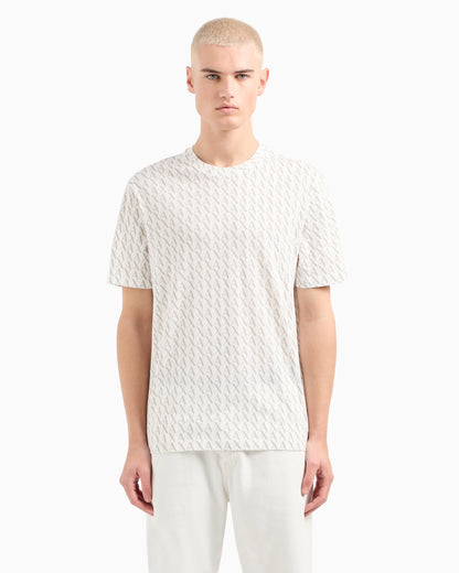 Long sleeve T-shirt with logo prints