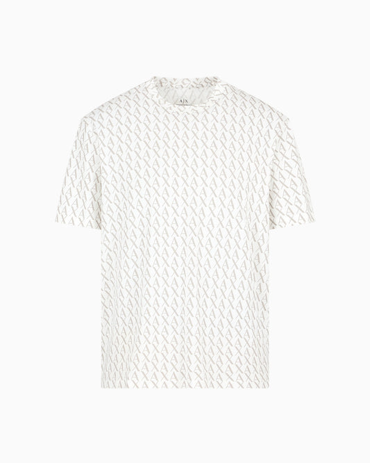 Long sleeve T-shirt with logo prints