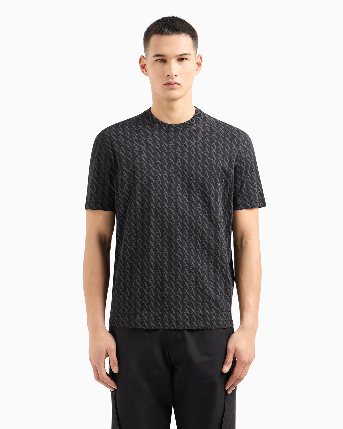Long sleeve T-shirt with logo prints