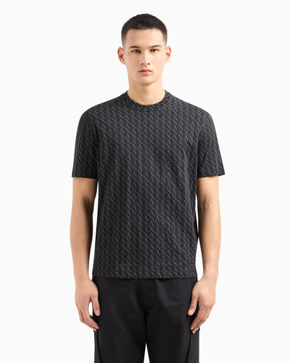 Long sleeve T-shirt with logo prints