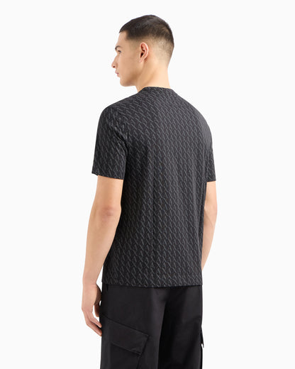 Long sleeve T-shirt with logo prints