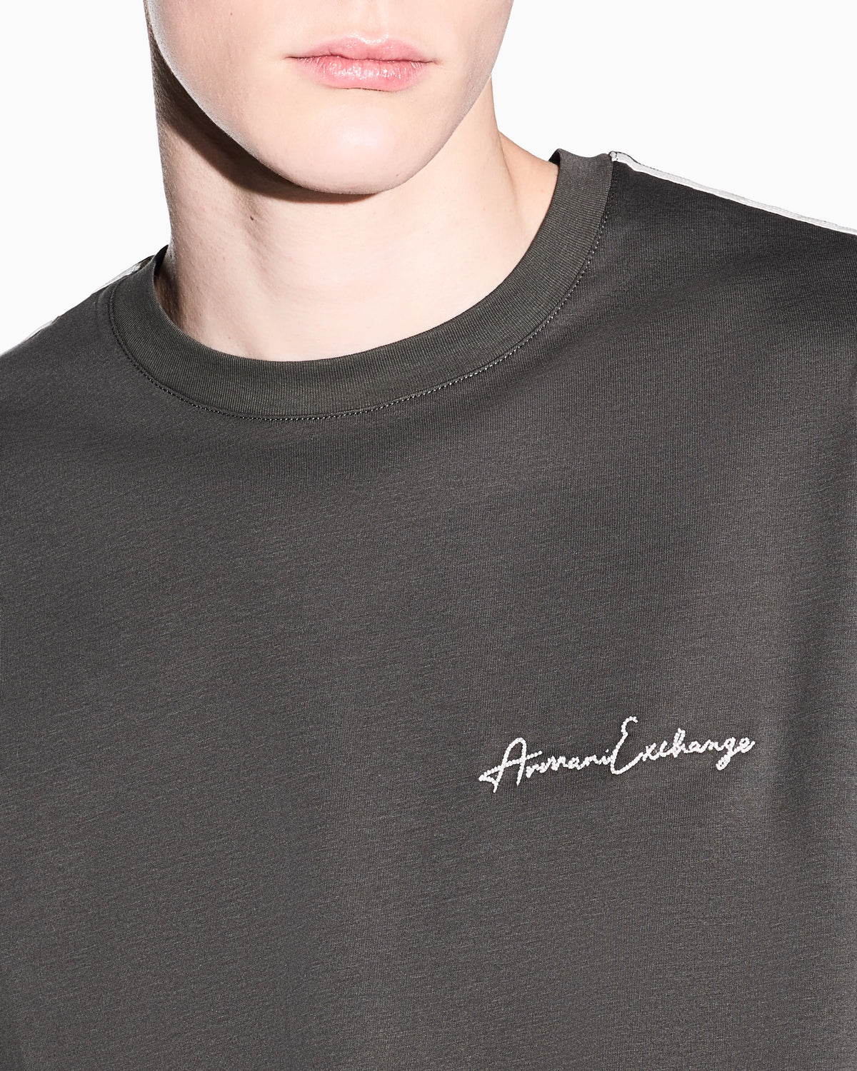 Logo t-shirt in mercerized cotton