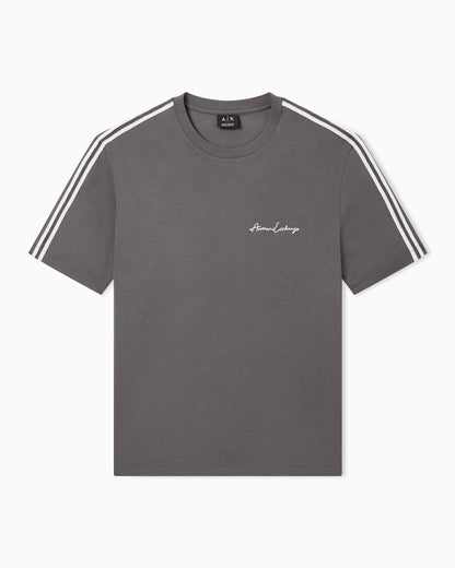 Logo t-shirt in mercerized cotton
