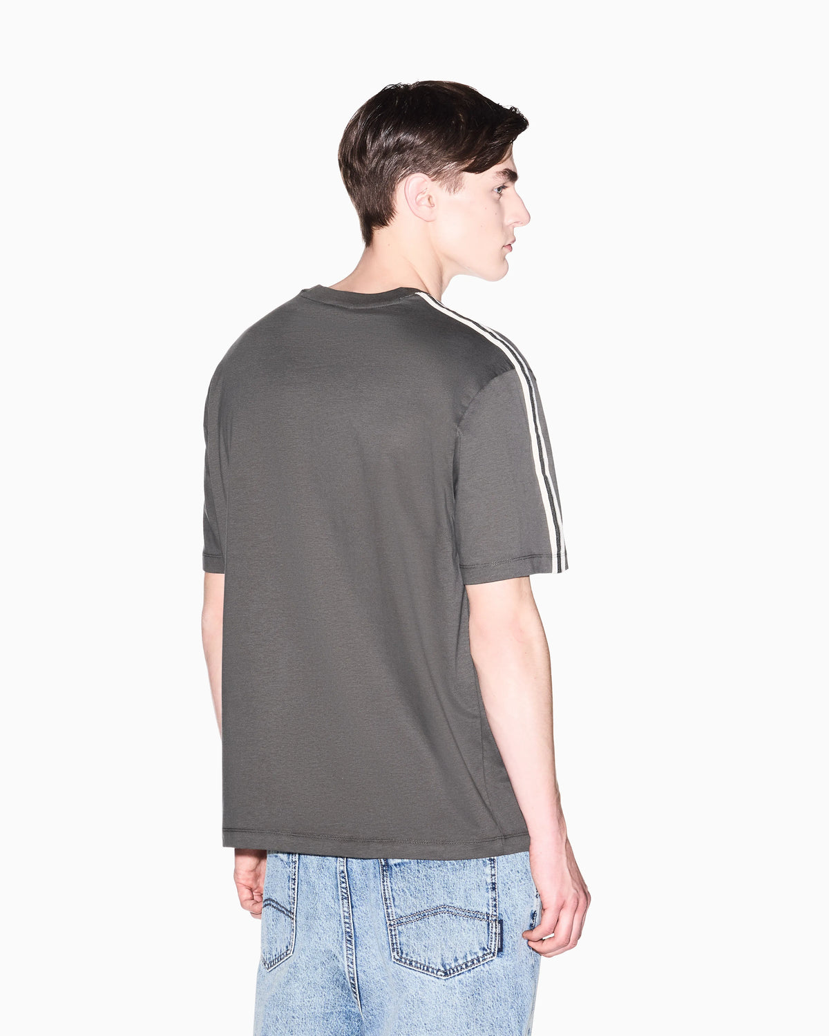 Logo t-shirt in mercerized cotton