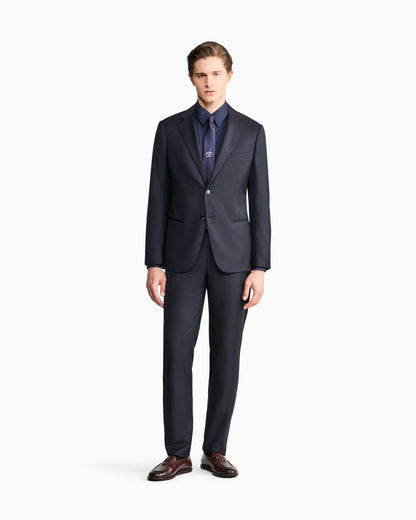 Soho Line single-breasted suit in wool and cashmere