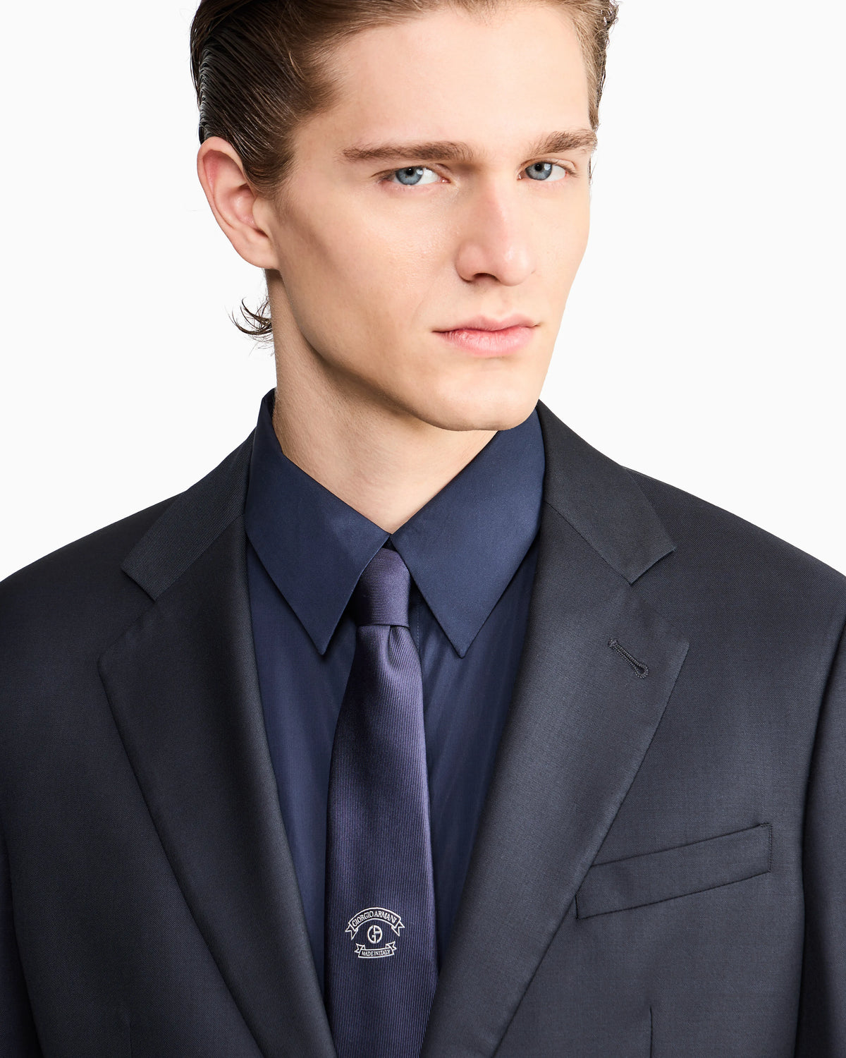 Soho Line single-breasted suit in wool and cashmere