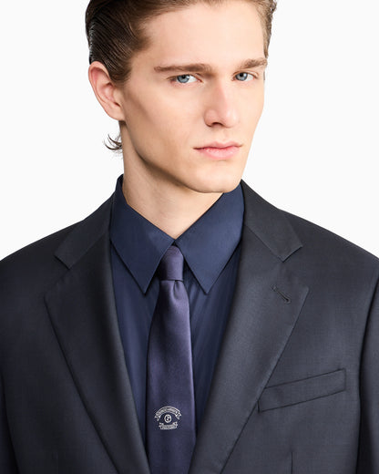 Soho Line single-breasted suit in wool and cashmere