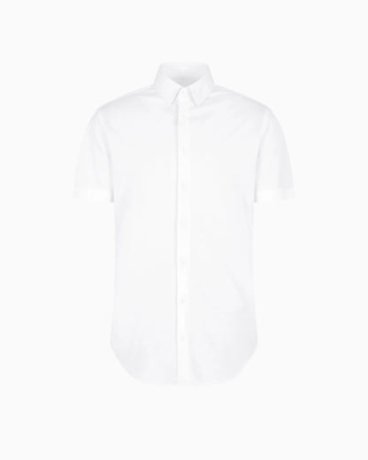 Short-sleeved, cotton-jersey shirt