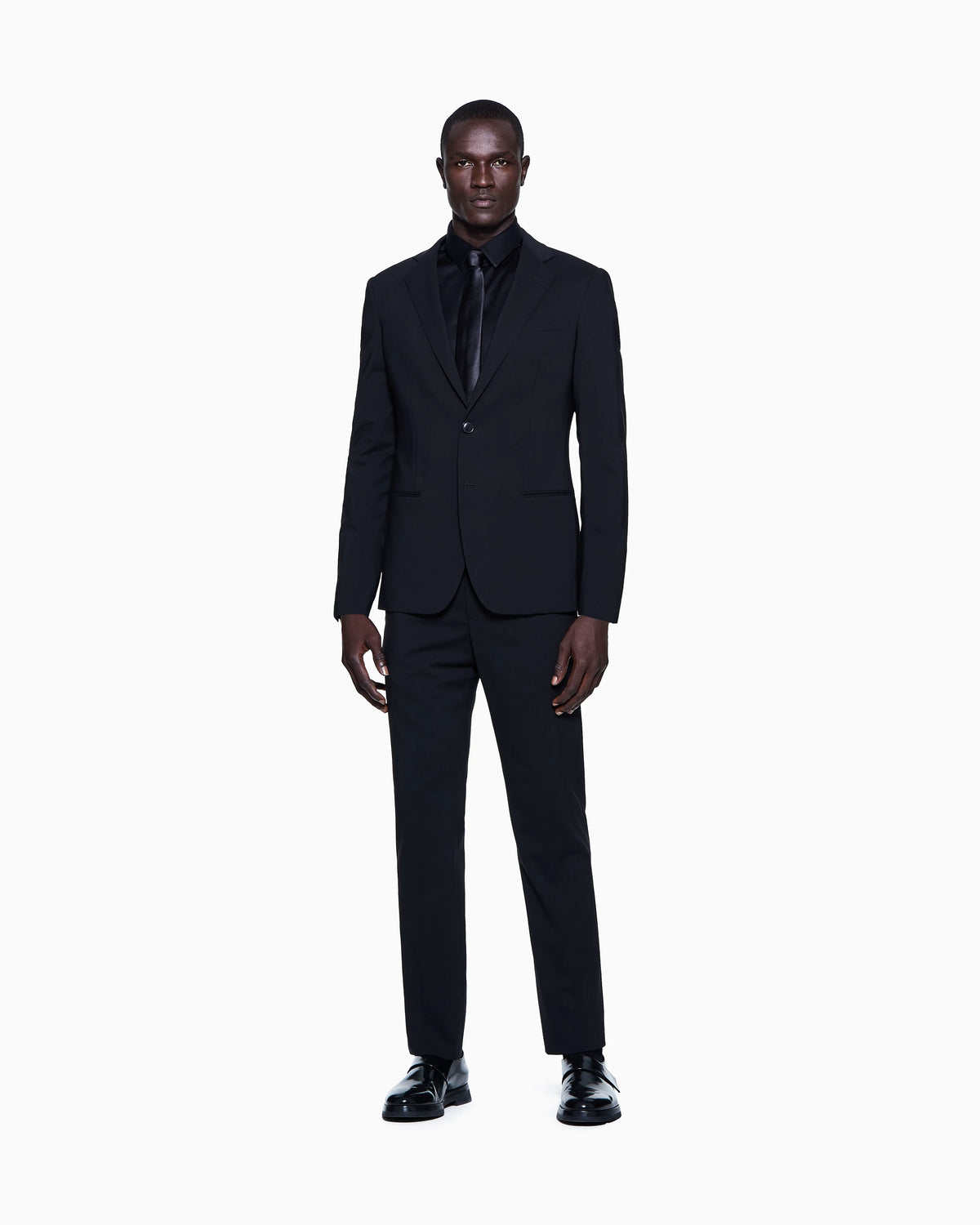 Plain-knit cotton interlock shirt