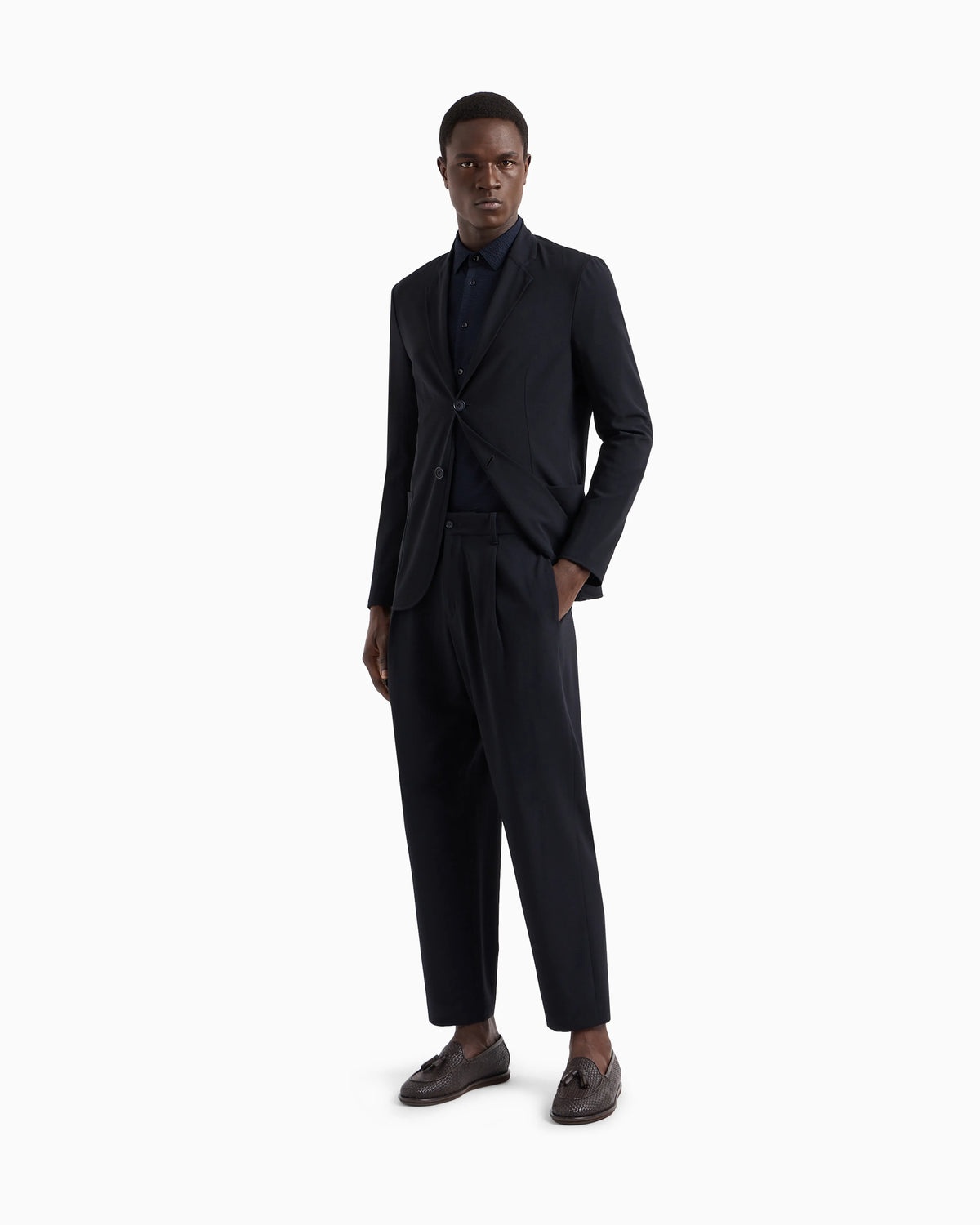 Regular-fit cotton-seersucker shirt