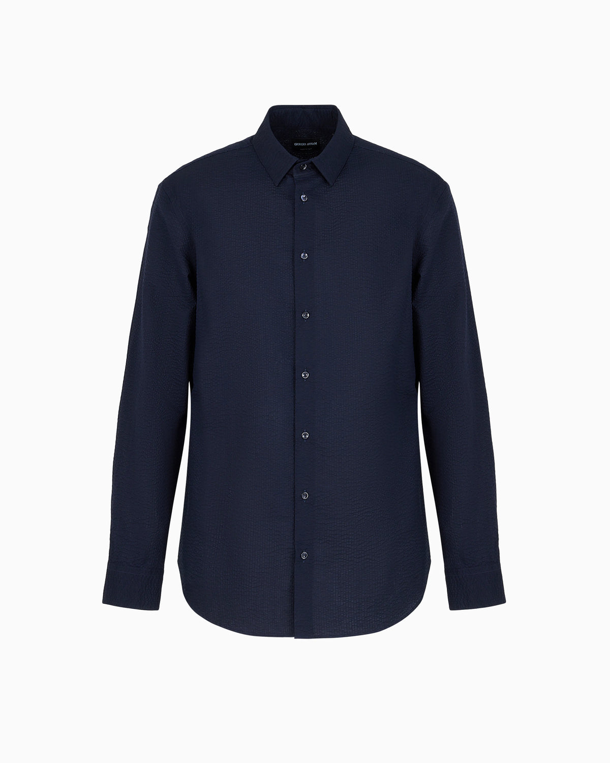 Regular-fit cotton-seersucker shirt