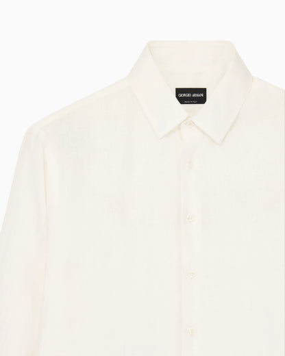 Regular-fit shirt in linen