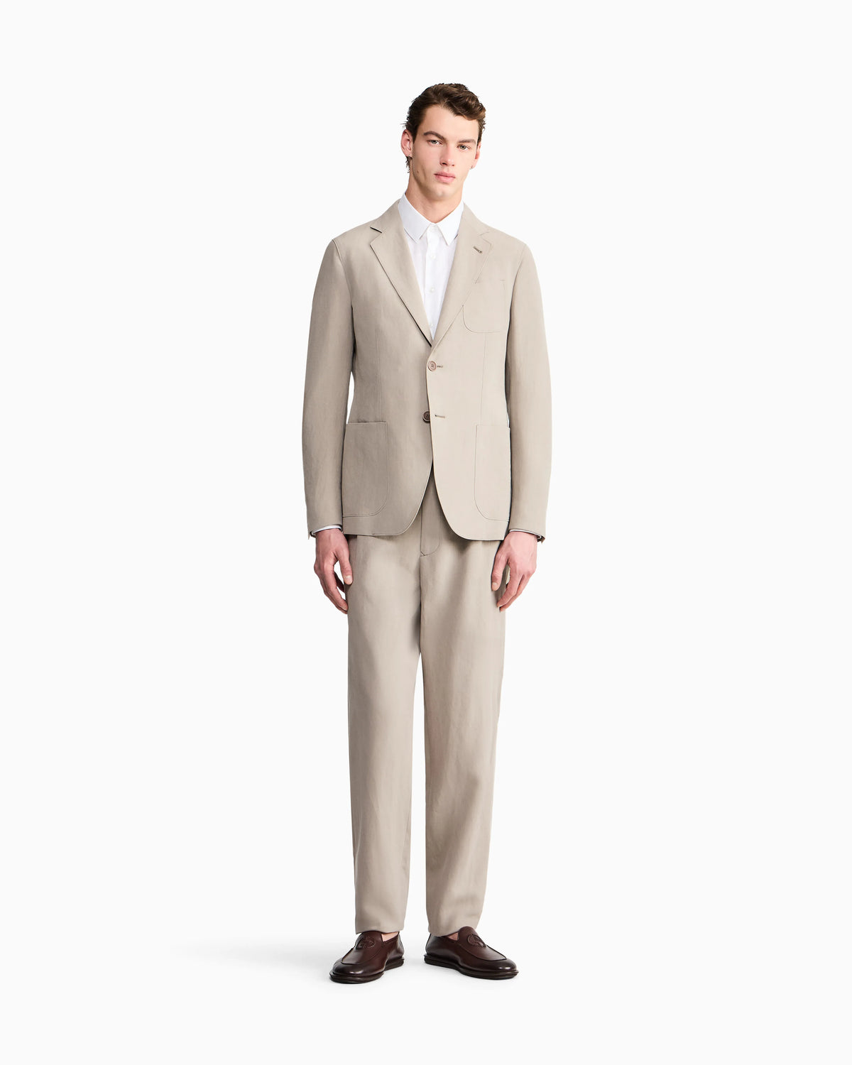 Regular-fit shirt in linen