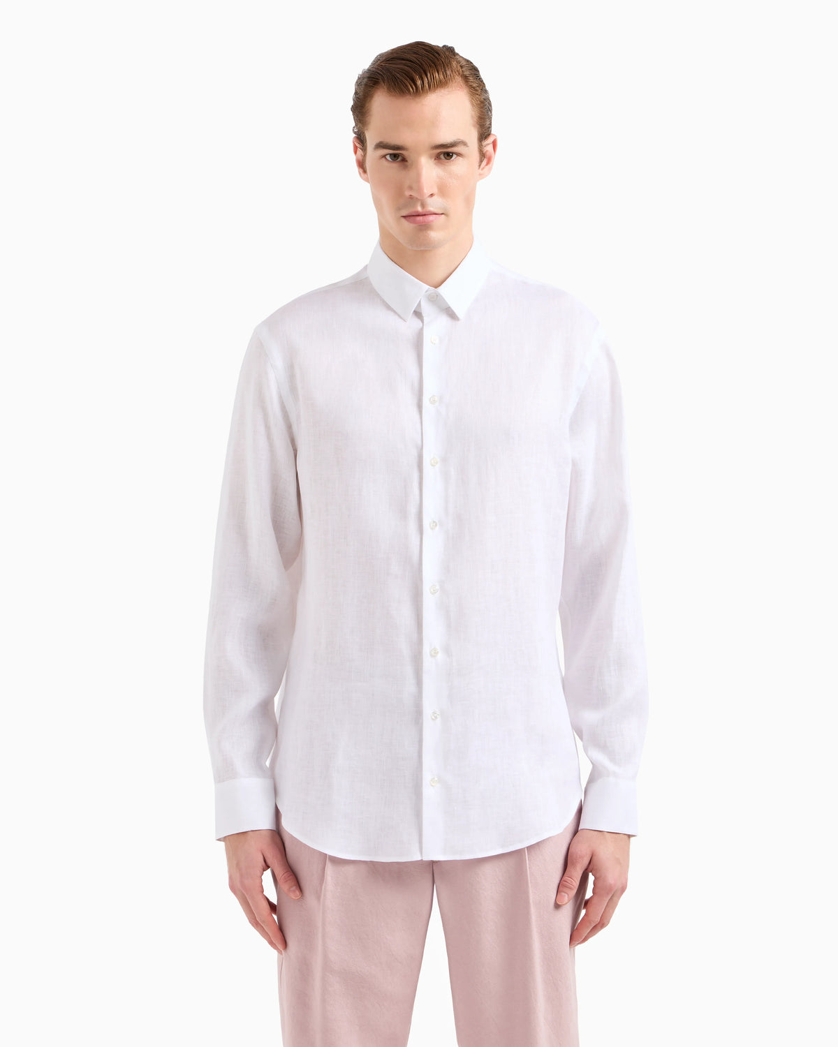Regular-fit shirt in linen