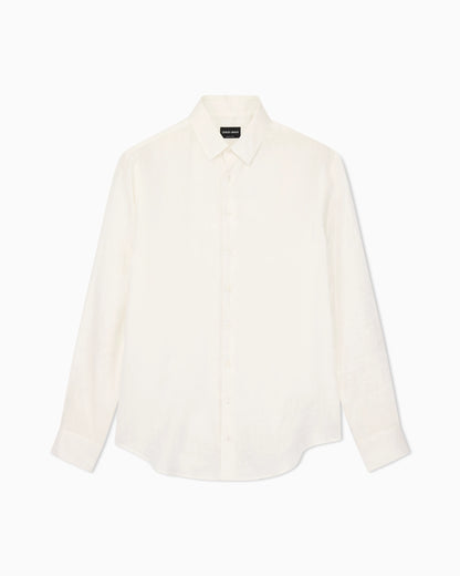 Regular-fit shirt in linen