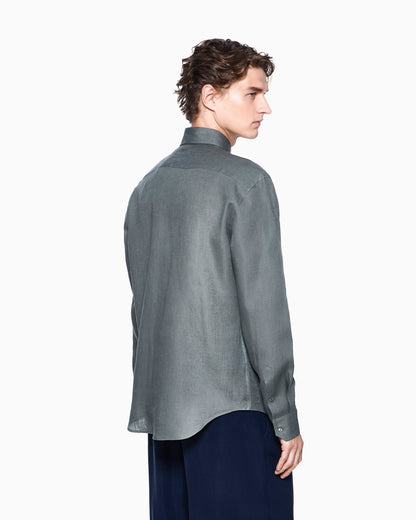 Regular-fit shirt in linen