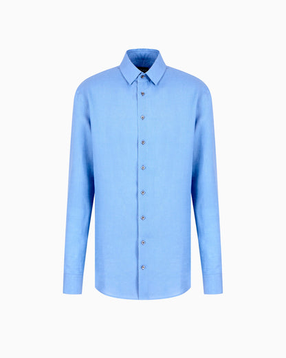 Regular-fit shirt in linen