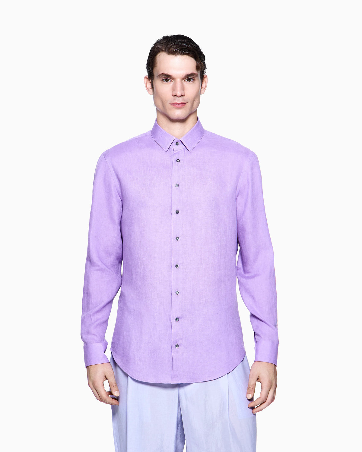 Regular-fit shirt in linen