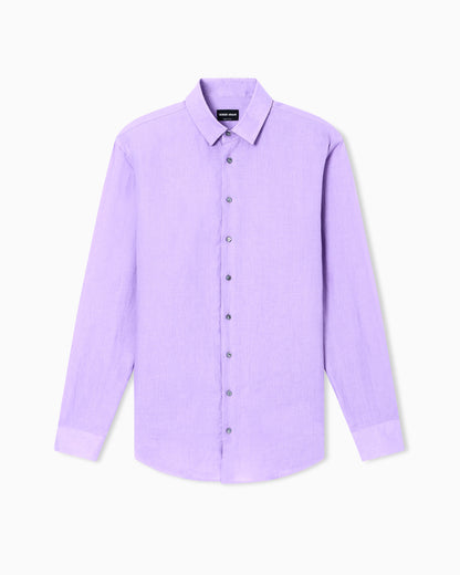 Regular-fit shirt in linen