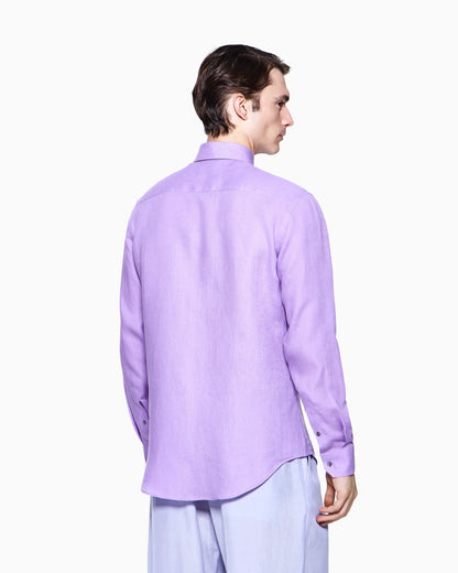 Regular-fit shirt in linen