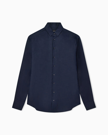 Regular-fit shirt in linen