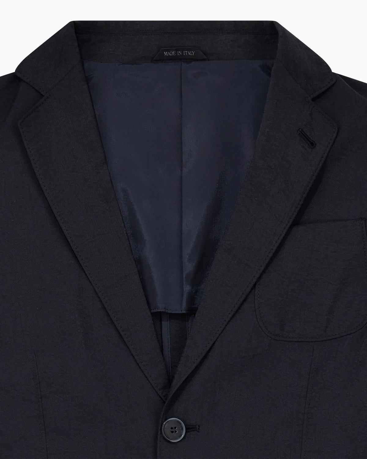 Upton Line single-breasted jacket in a silk-blend twill