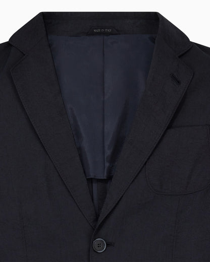 Upton Line single-breasted jacket in a silk-blend twill